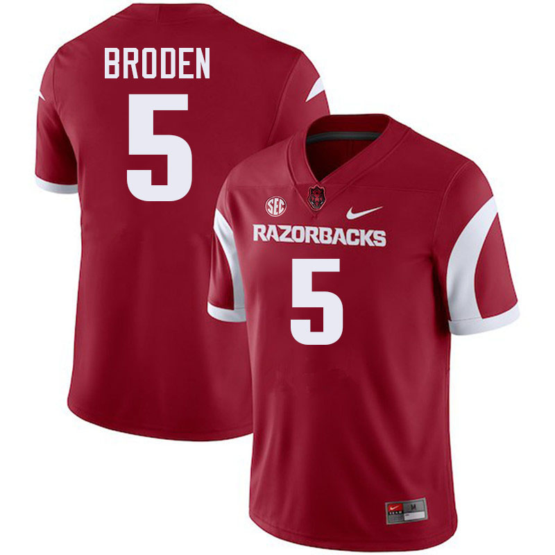 Tyrone Broden Arkansas Jersey,Arkansas Razorbacks #5 Tyrone Broden Jersey Youth College-Cardinal